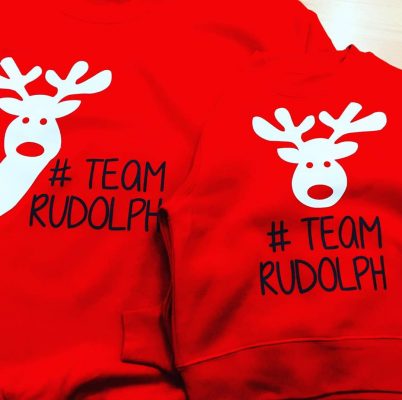 sudadera navidad team rudolph