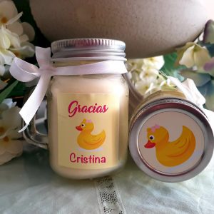 vela bautizo personalizada patito