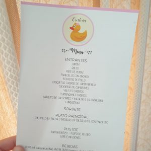 Carta Menu Patito