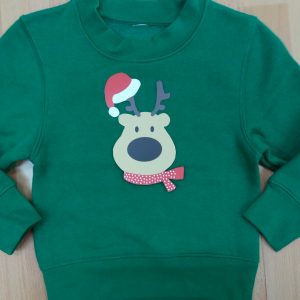 sudadera familia noel verde
