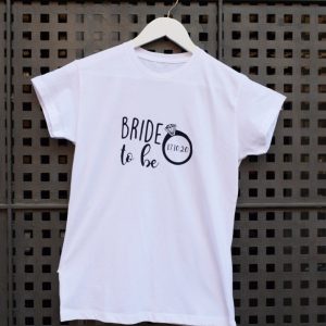 camiseta despedida de soltera bride to be personalizada