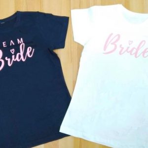 Camiseta Bride y team bride