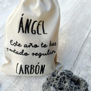 bolsa de carbon personalizada navidad