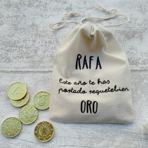 bolsa de carbon personalizada navidad