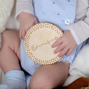 placa madera personalizada nombre