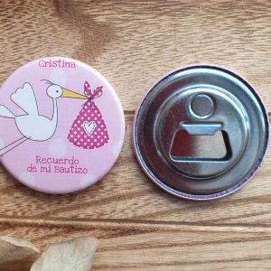 Abridor personalizado cigueña