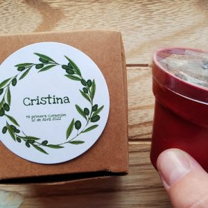 Maceta Comunión Invitado Rustica