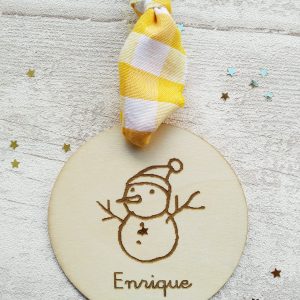 bola de navidad madera personalizada