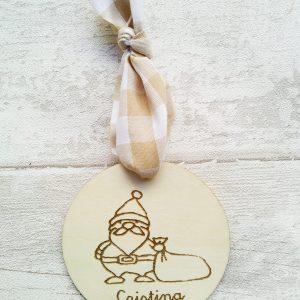 bola de navidad madera personalizada