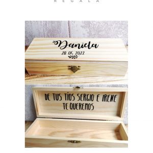 caja madera personalizada para regalo