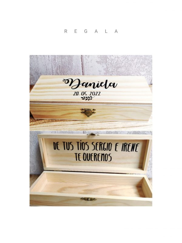 caja madera personalizada para regalo