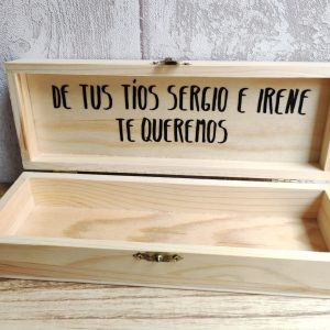 caja madera personalizada para regalo