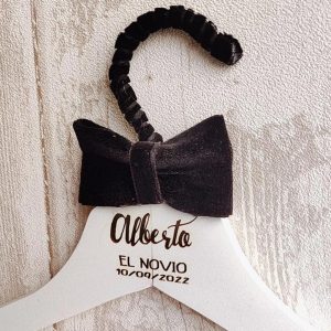 Percha Novio Personalizada 🤵