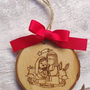 Rodaja Árbol de Navidad Belén