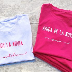 Pack Camisetas Despedida de Soltera Con Nombre