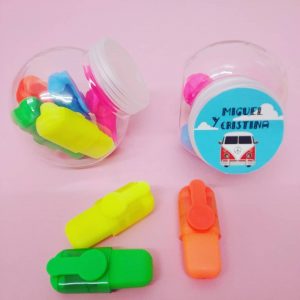 regalo invitados boda bote rotuladores