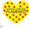 camisetas despedida corazon flamenco