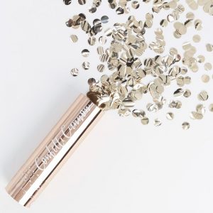 cañon confeti oro rosa