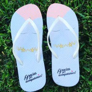 regalo invitados chanclas novia
