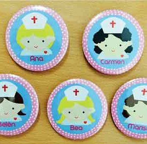 chapas para enfermeras