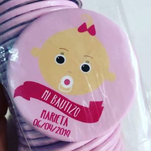 espejo personalizado bautizo niña