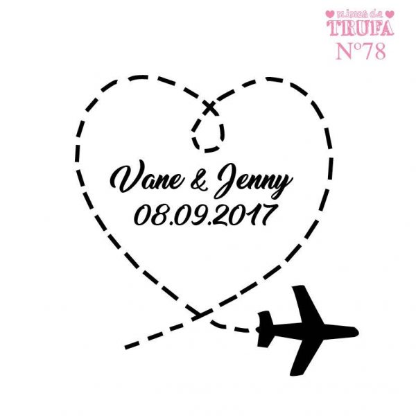 Sello Personalizado Rastro Avion