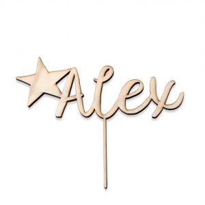 toppers personalizado estrella