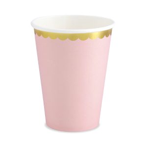 vasos rosa pastel