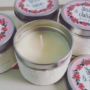 vela personalizada detalle boda